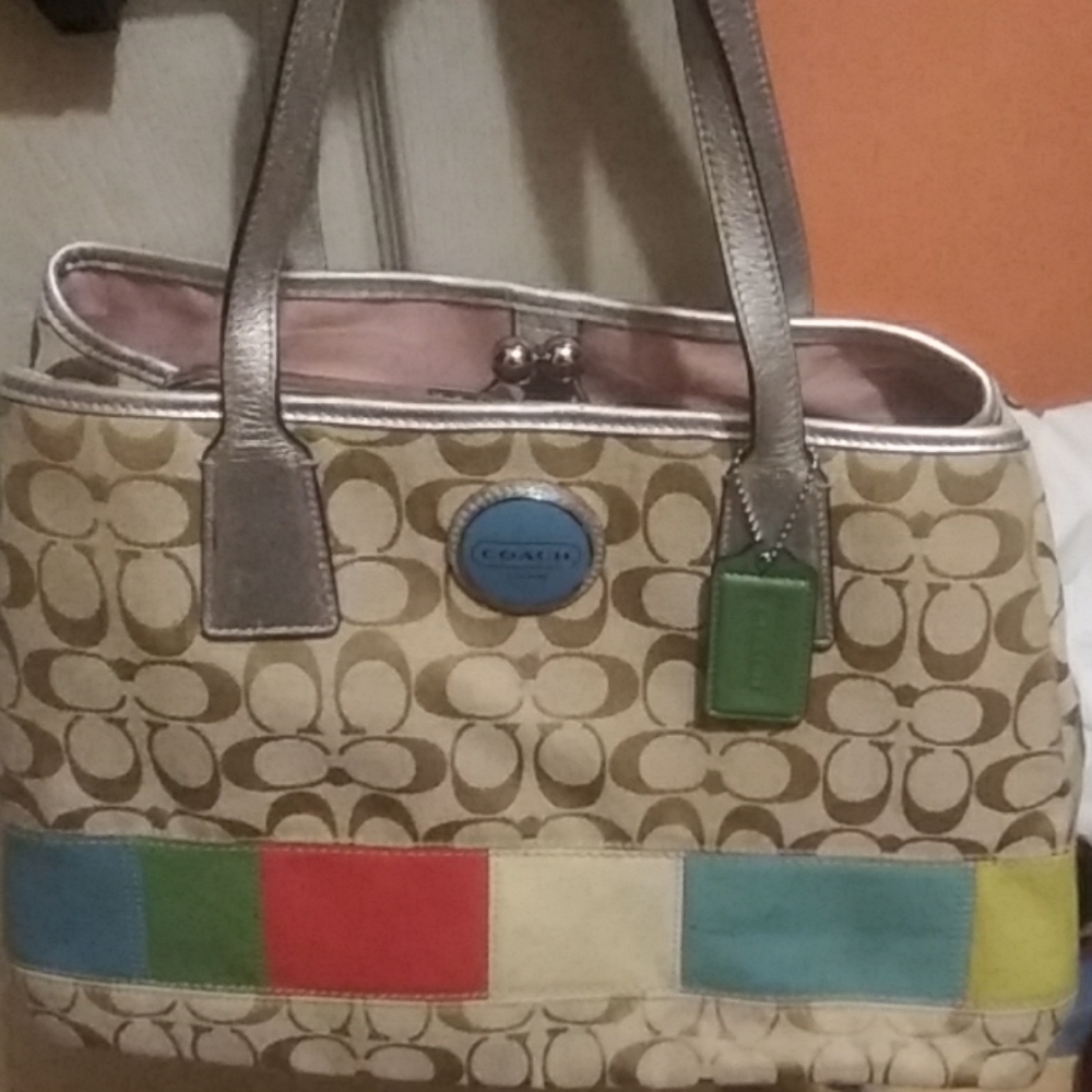 Gorgeous Multi Color Coach Bag